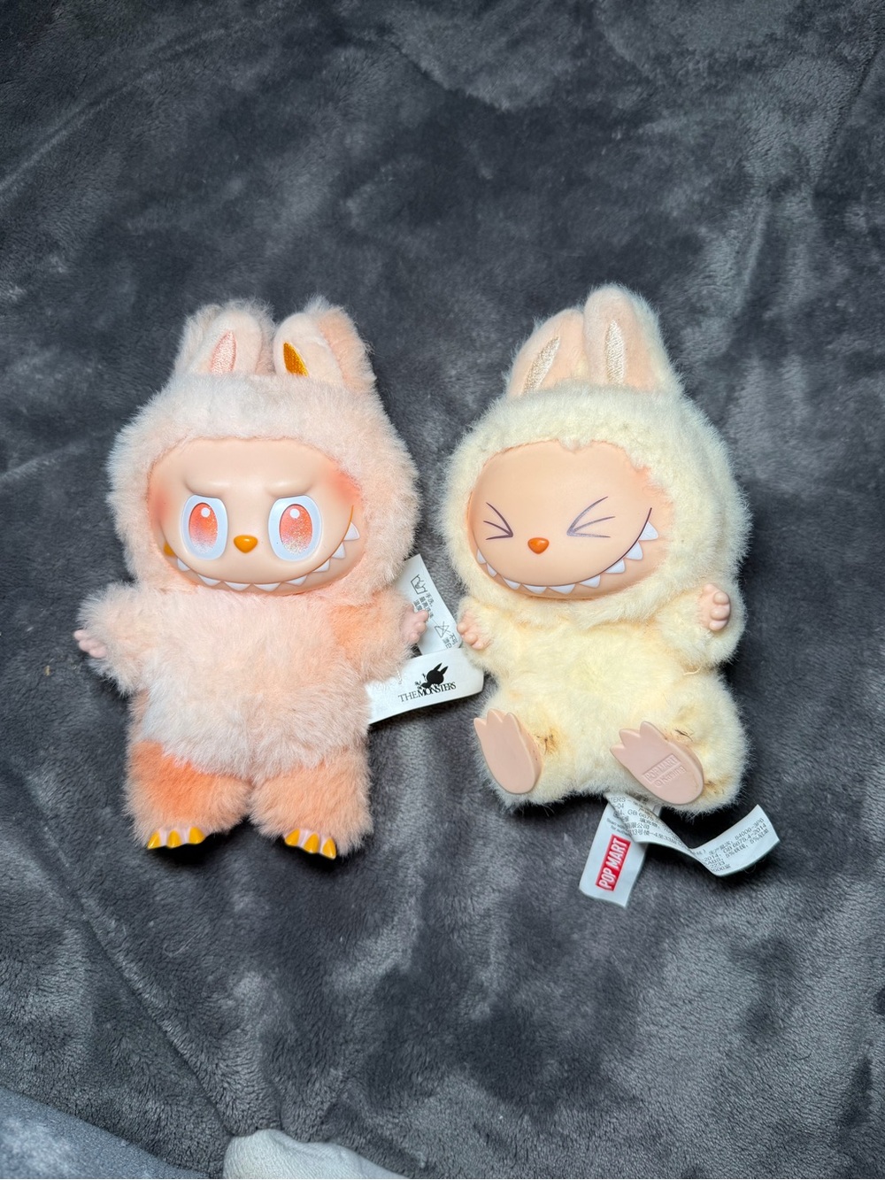 The Monsters Plush Bunny Doll - Peach and Cream Plush Set